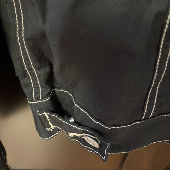 New Vintage Gap women’s black jeans jacket. Size S. stretch. Adjustable bottom - Picture 6 of 11